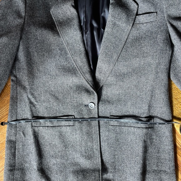 VINTAGE Pendleton 100% Virgin Wool Blazer in Gray Tweed - Picture 4 of 7